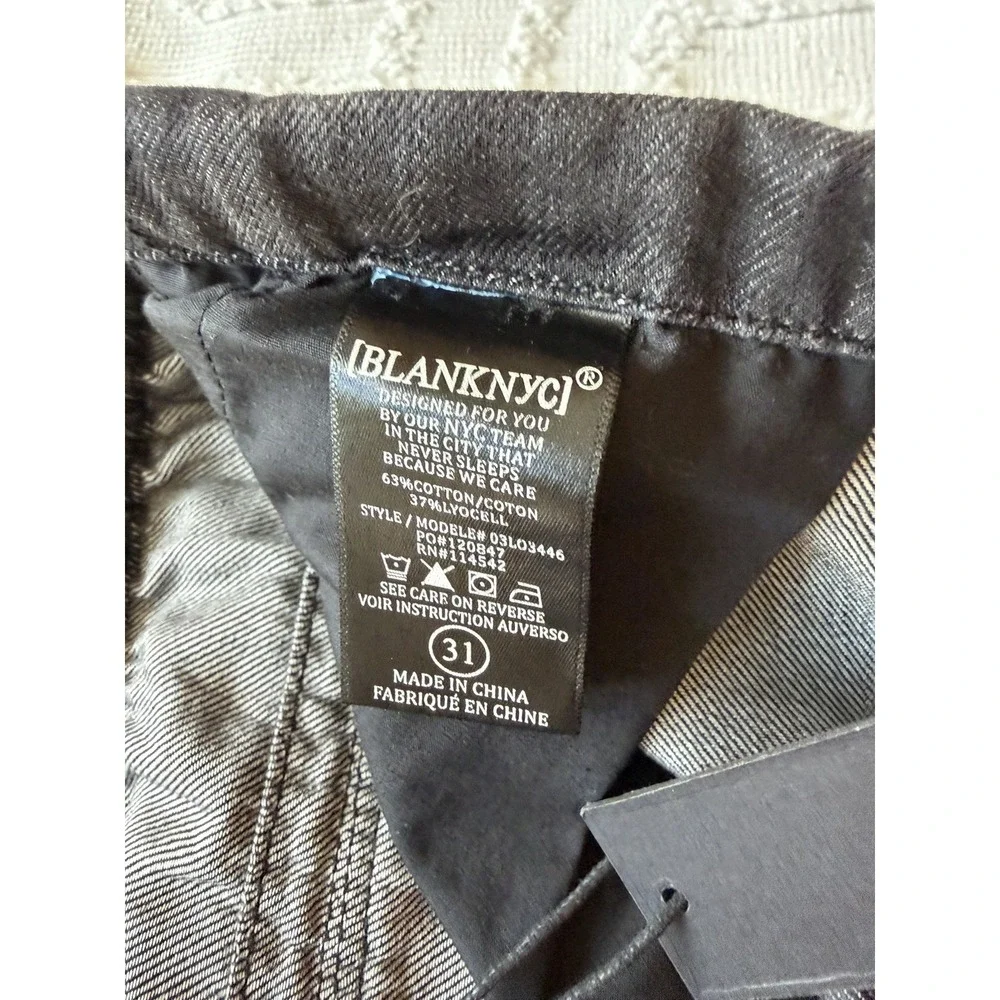 BLANKNYC Cargo Joggers Men 31 Black NEW Drawstring Tapered Utility Pants